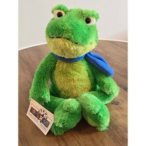 Toys R Us Times Square New York Green Frog Plush I Love NY Scarf 14 Inch NEW